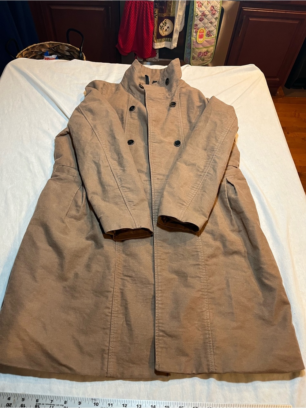 Mango MNG Classic Women's Tan Coat size large